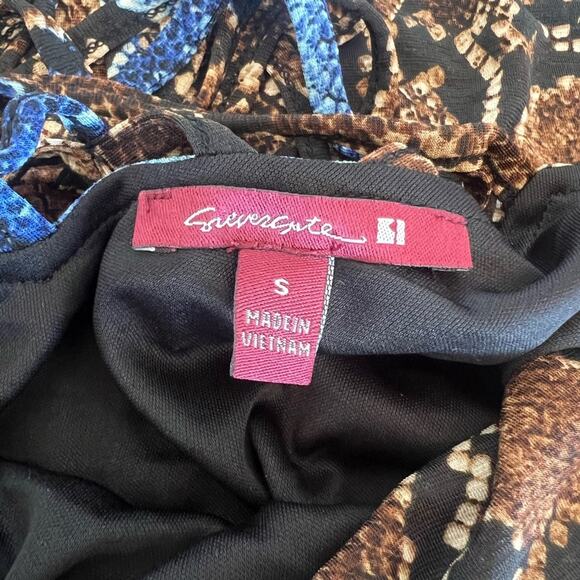 SEVENGATE- WOMEN’S PYTHON PRINT SPAGHETTI STRAP MAXI DRESS - Picture 7 of 8